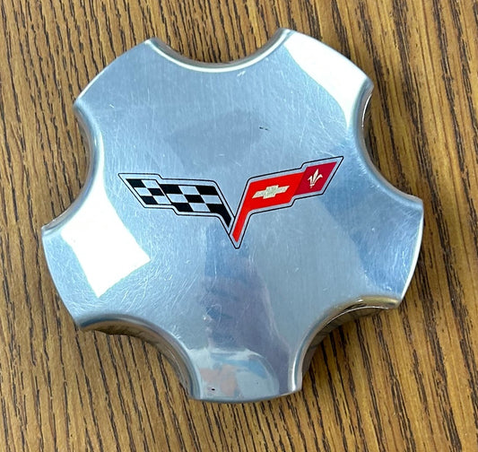 4" Chevrolet Corvette Polished Center Cap #9594656 single