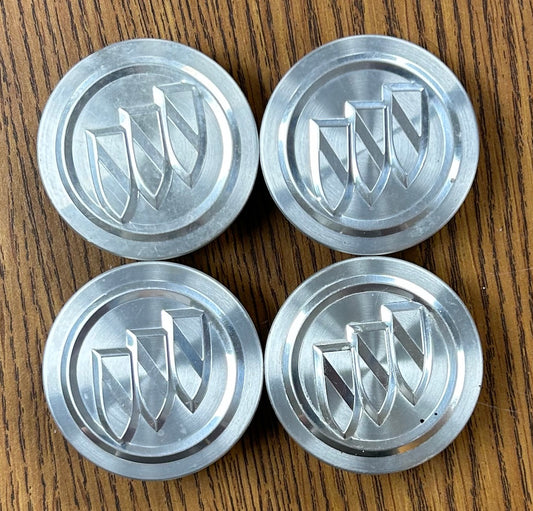 2 5/16" Buick Encore Envision LaCrosse Regal Brushed Center Cap #9597714 set