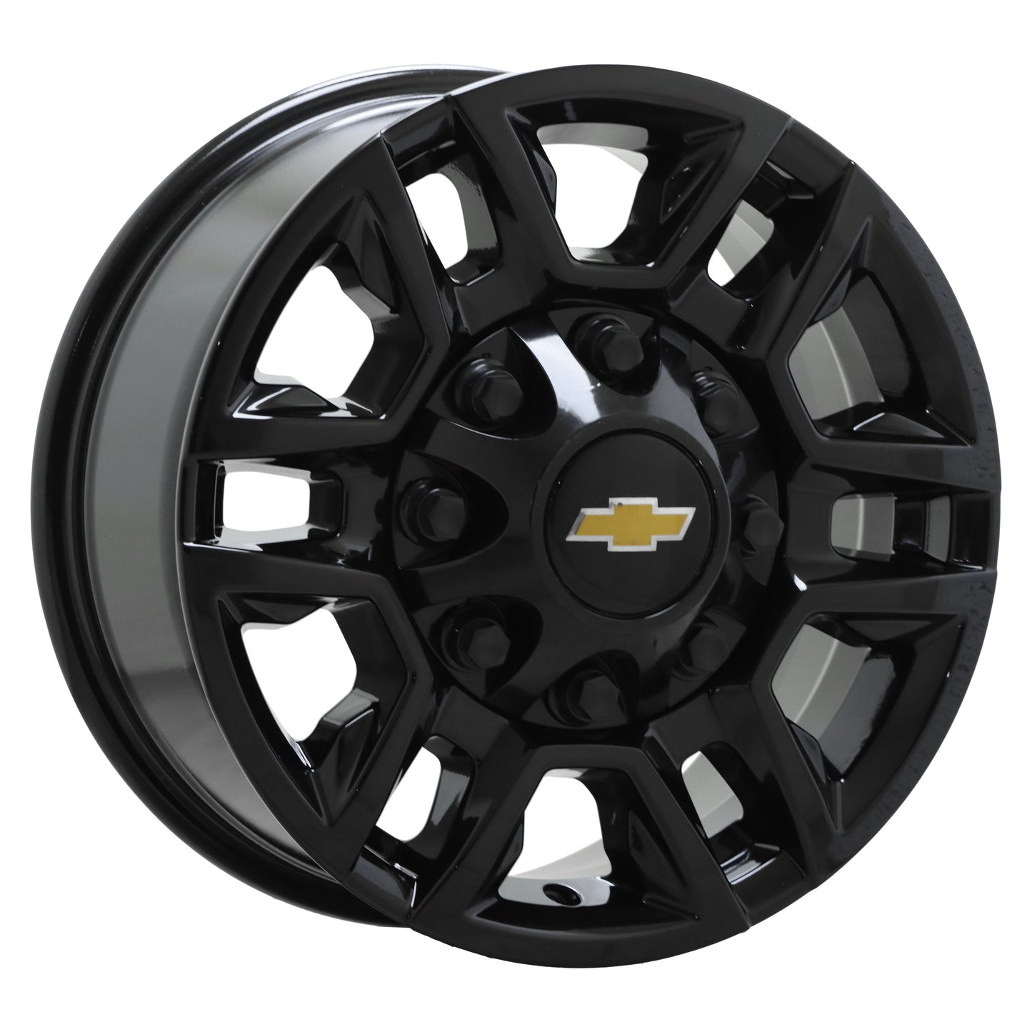 17" GMC Sierra Silverado 2500 3500 SRW Gloss Black wheels rims Factory 5948