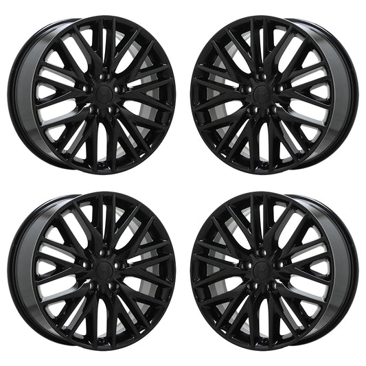 20" Jeep Grand Cherokee Gloss Black wheels rims Factory OEM set 9170
