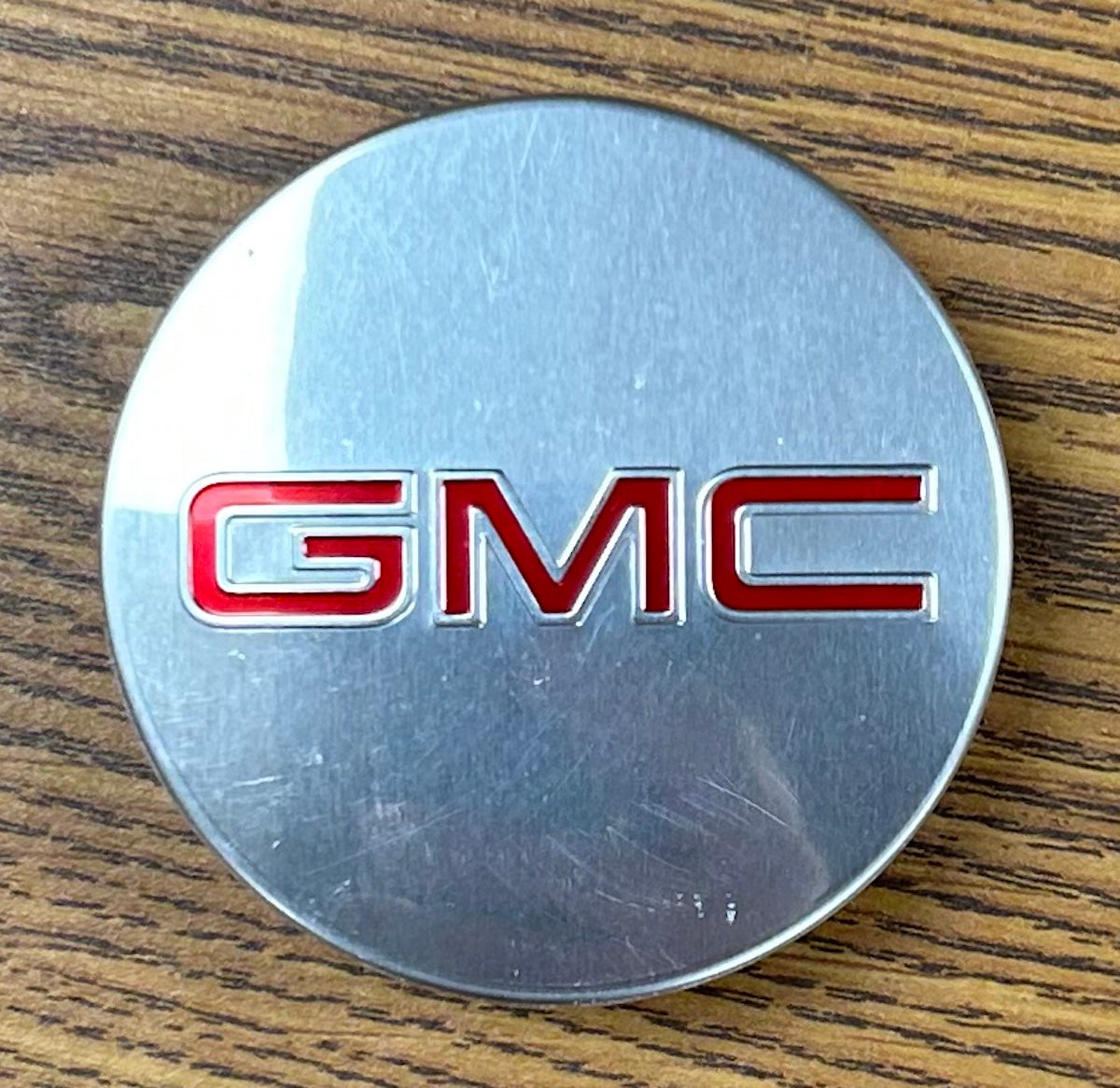 2 1/4" GMC Terrain Brushed Center Cap #23186592 single