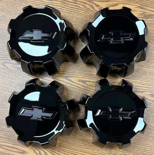 6 7/8" Chevrolet Silverado 2500, 3500 SRW Black OEM Center Cap #23494288 set