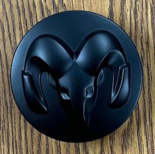2 1/2" Dodge Ram 1500 Satin Black Center Cap #1LB72RXFAB single