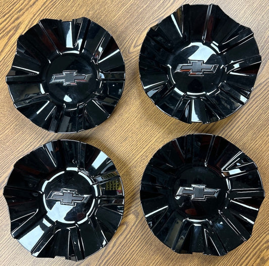7 7/8" Chevrolet Suburban, Tahoe OEM Black Center Cap #84459799 set