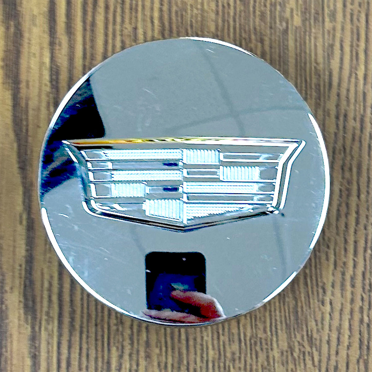 3 1/4" Cadillac Escalade Chrome Center Cap #23491795 single