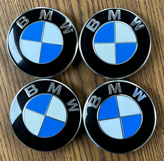 2 11/16" BMW Black Center Cap #36 136 783 536 set