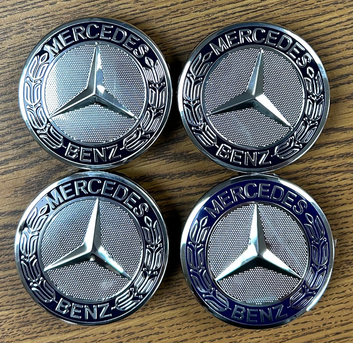 2 7/8" Mercedes-Benz Blue Center Cap #A17140000255337 set
