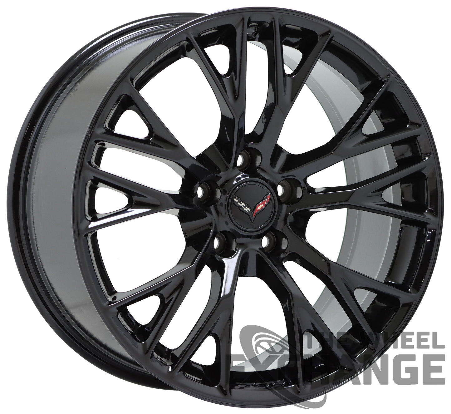 19x10" 20x12" Corvette Z06 C7 Gloss Black wheels OEM set 5734 5740 EXCHANGE
