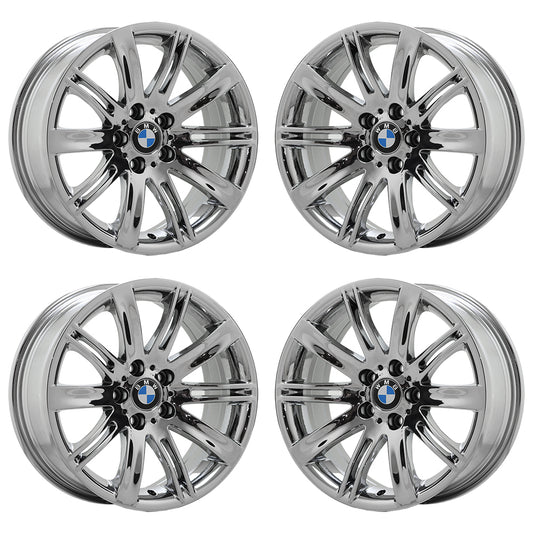 18" BMW 645i, 650i Bright Chrome Factory OEM wheels rims 59488 59490 EXCHANGE
