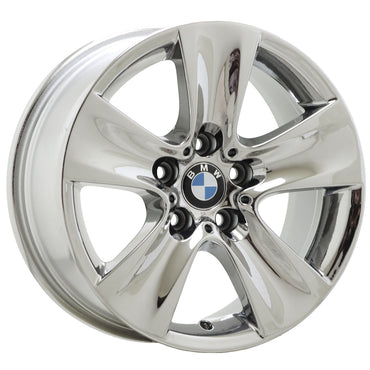 17" BMW 528 535 550 640 650 Bright Chrome wheels rims OEM set 71402