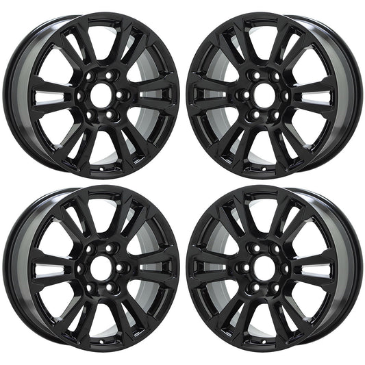 18" Ford F150 Gloss Black wheels rims Factory OEM Set 10001