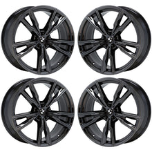 Load image into Gallery viewer, 22&quot; BMW X5 X6 series PVD Black Chrome wheels rims OEM set 86470 86473
