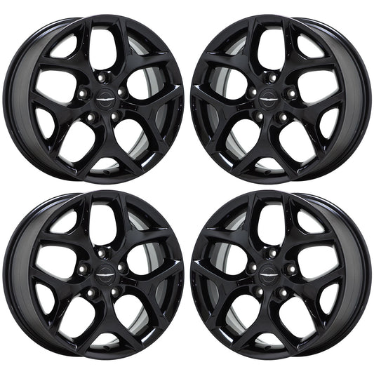 18" Chrysler Pacifica Gloss Black wheels rims Factory OEM set 2593 EXCHANGE