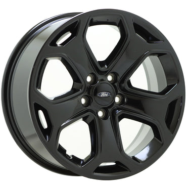 18" Ford Edge Gloss Black Wheels Rims Factory OEM 2011-2019 Set 3848