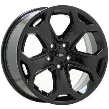 18" Ford Edge Gloss Black Wheels Rims Factory OEM 2011-2019 Set 3848