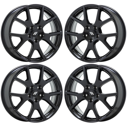 19" Dodge Journey Grand Caravan Gloss Black wheels rims OEM set 2422 EXCHANGE
