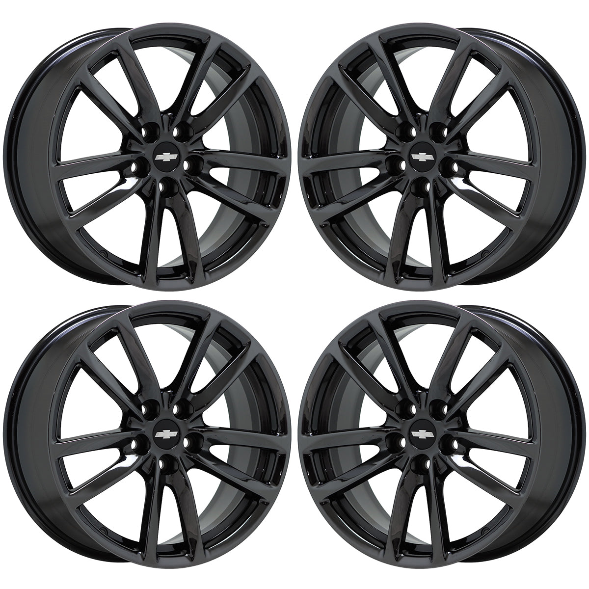 19" Chevrolet SS Black Chrome wheels rims Factory OEM set 5621 5622 EXCHANGE