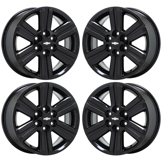 18" Chevrolet Traverse Gloss Black wheels rims Factory OEM 2013-2017 set 5572
