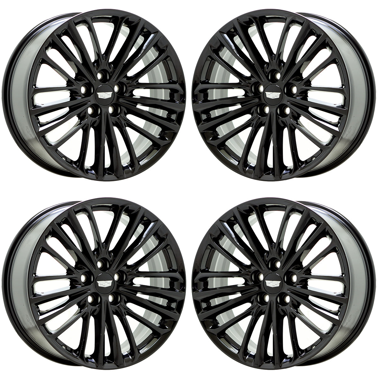 20" Cadillac CT6 Gloss Black wheels rims Factory OEM set 4829 EXCHANGE