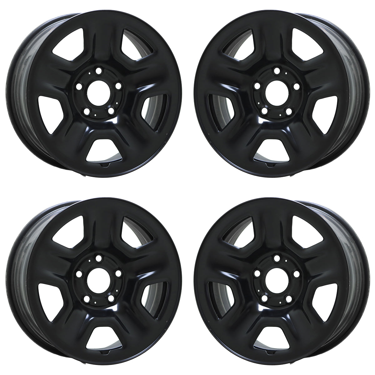 17" Jeep Gladiator Wrangler Black Steel wheels rims Factory OEM set 9220
