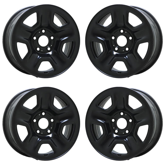 17" Jeep Gladiator Wrangler Black Steel wheels rims Factory OEM set 9220