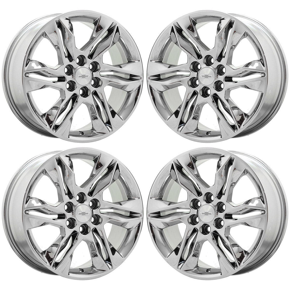 18" Chevrolet Blazer Traverse Bright Chrome wheels rims Factory OEM set 5934