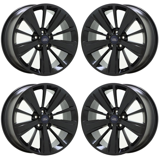 20" Ford Explorer Gloss Black wheels rims Factory OEM set 10183 EXCHANGE