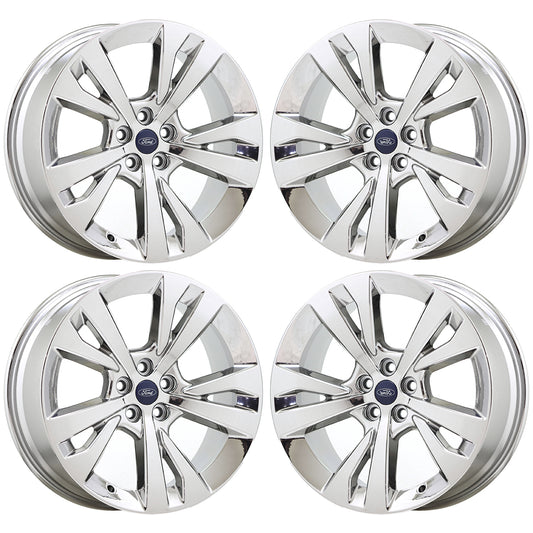 20" Ford Explorer Bright Chrome wheels rims Factory OEM set 10267 EXCHANGE