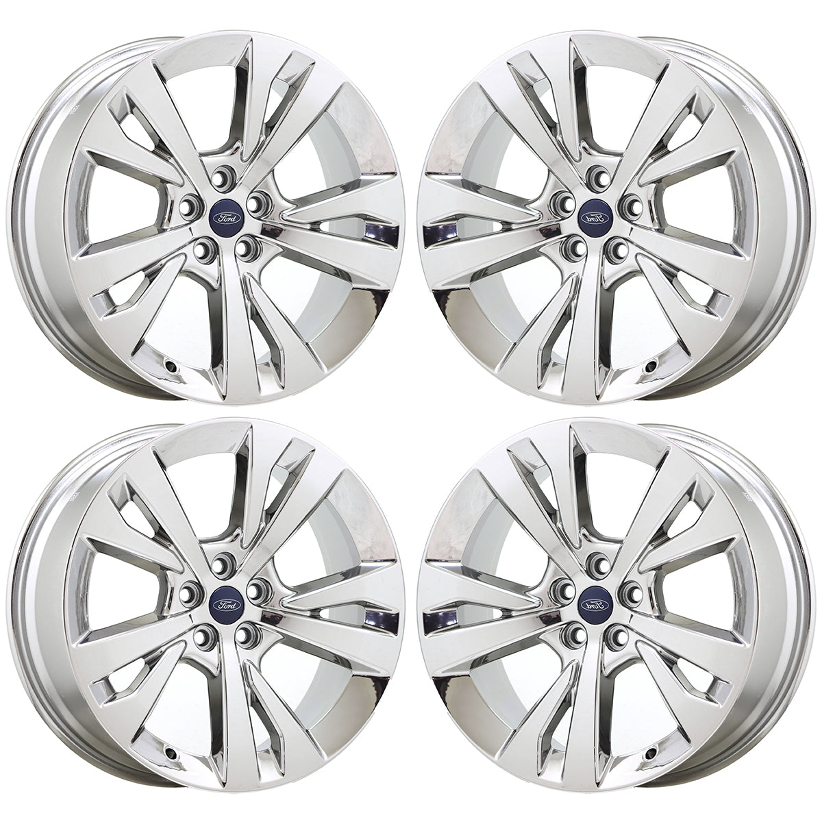 20" Ford Explorer Bright Chrome wheels rims Factory OEM set 10267 EXCHANGE