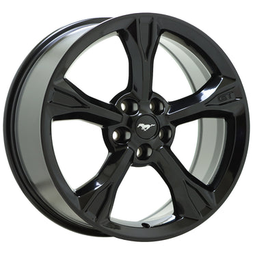 19" Ford Mustang GT California Gloss Black wheels rims Factory OEM set 10081
