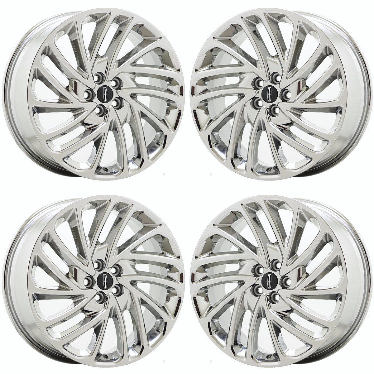 20" Lincoln Nautilus Bright Chrome wheels rims Factory OEM set 10216 EXCHANGE
