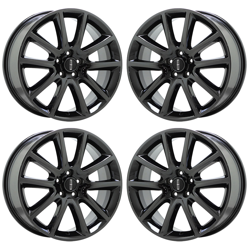 19" Lincoln MKZ Black Chrome wheels rims Factory OEM set 3953