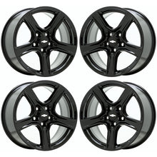 Load image into Gallery viewer, EXCHANGE 18&quot; Chevrolet Camaro Gloss Black Wheels Rims Factory OEM Set 5758
