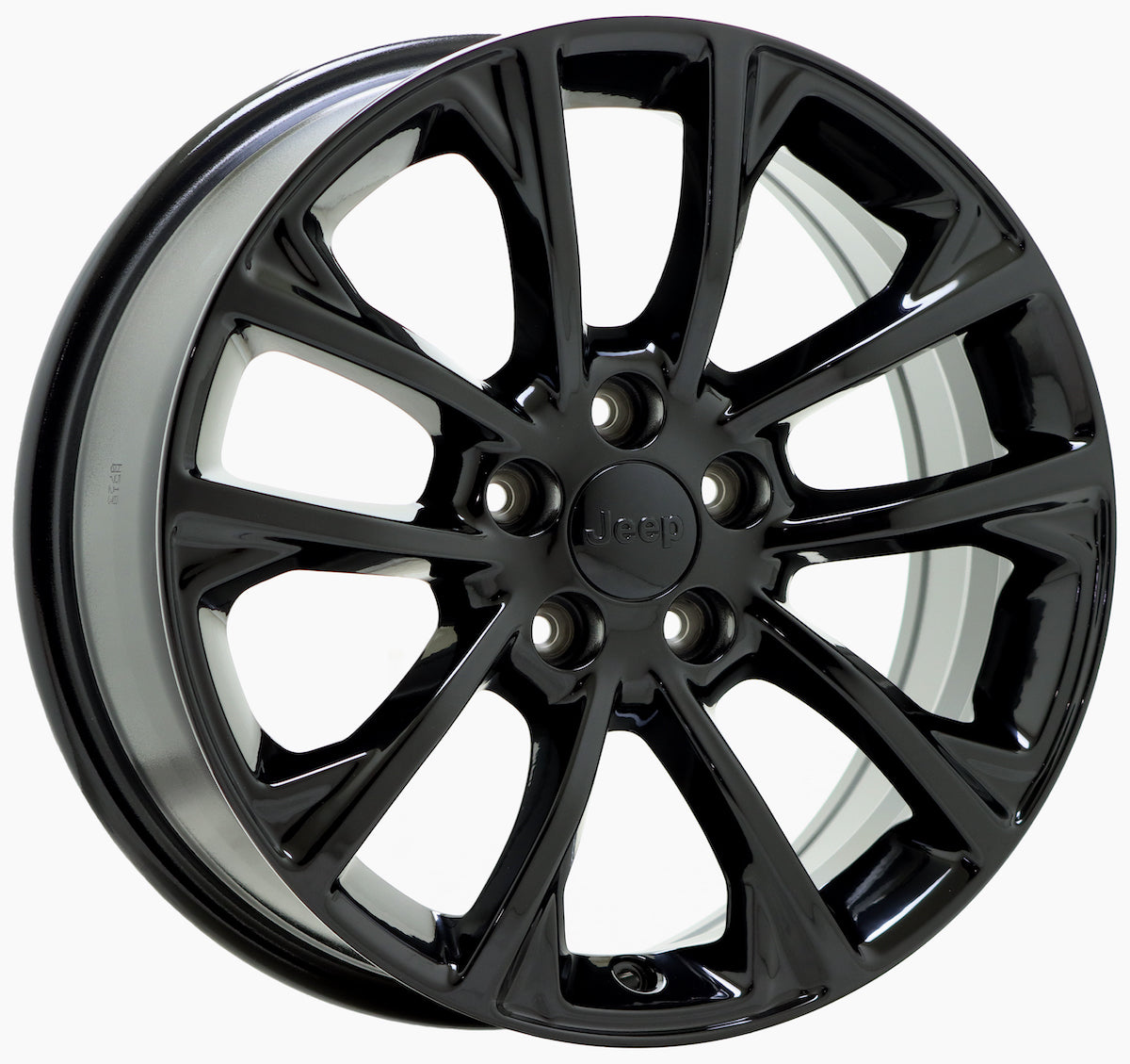 17" Jeep Cherokee Gloss Black wheels rims Factory OEM set 2014-2022 - 9201 9202