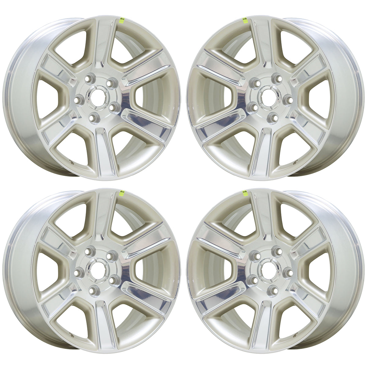 20" Dodge Ram 1500 Polished Gold wheels rims Factory OEM NEW set 2561