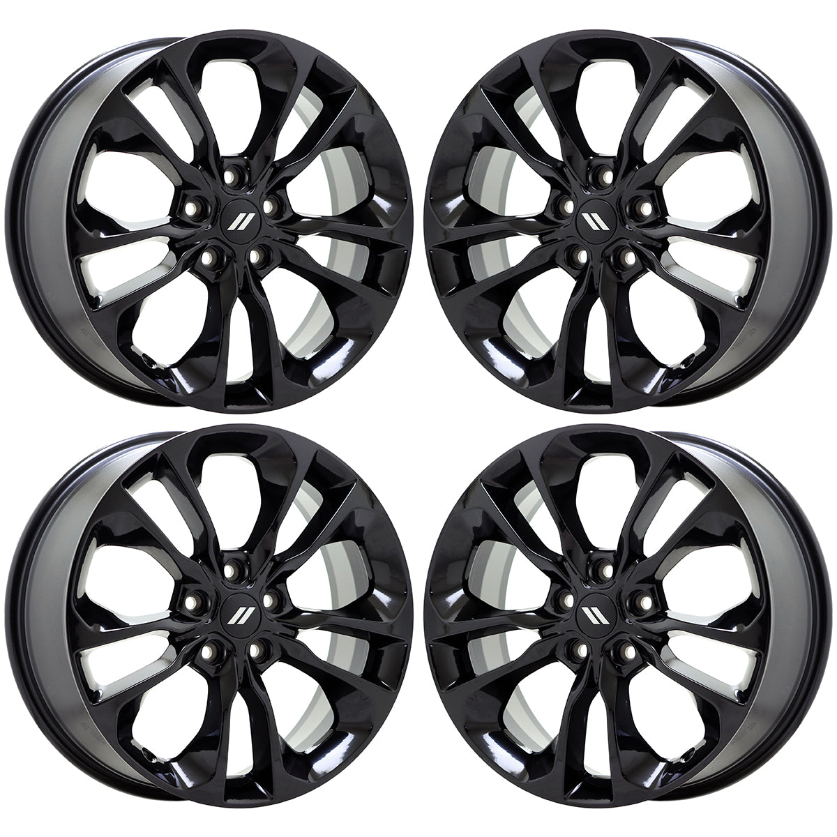 20" Jeep Grand Cherokee Gloss Black wheels rims Factory OEM set 2659