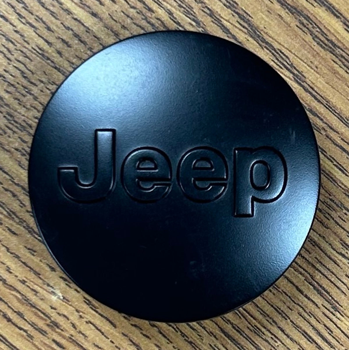 2 1/2" Jeep Cherokee, Compass, Gladiator Matte Black Center Cap #1LB77RXFAB set