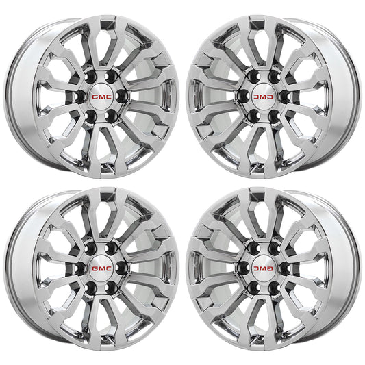 18" Sierra 1500 Yukon Silverado Tahoe Chrome wheels rims Factory OEM set 5909