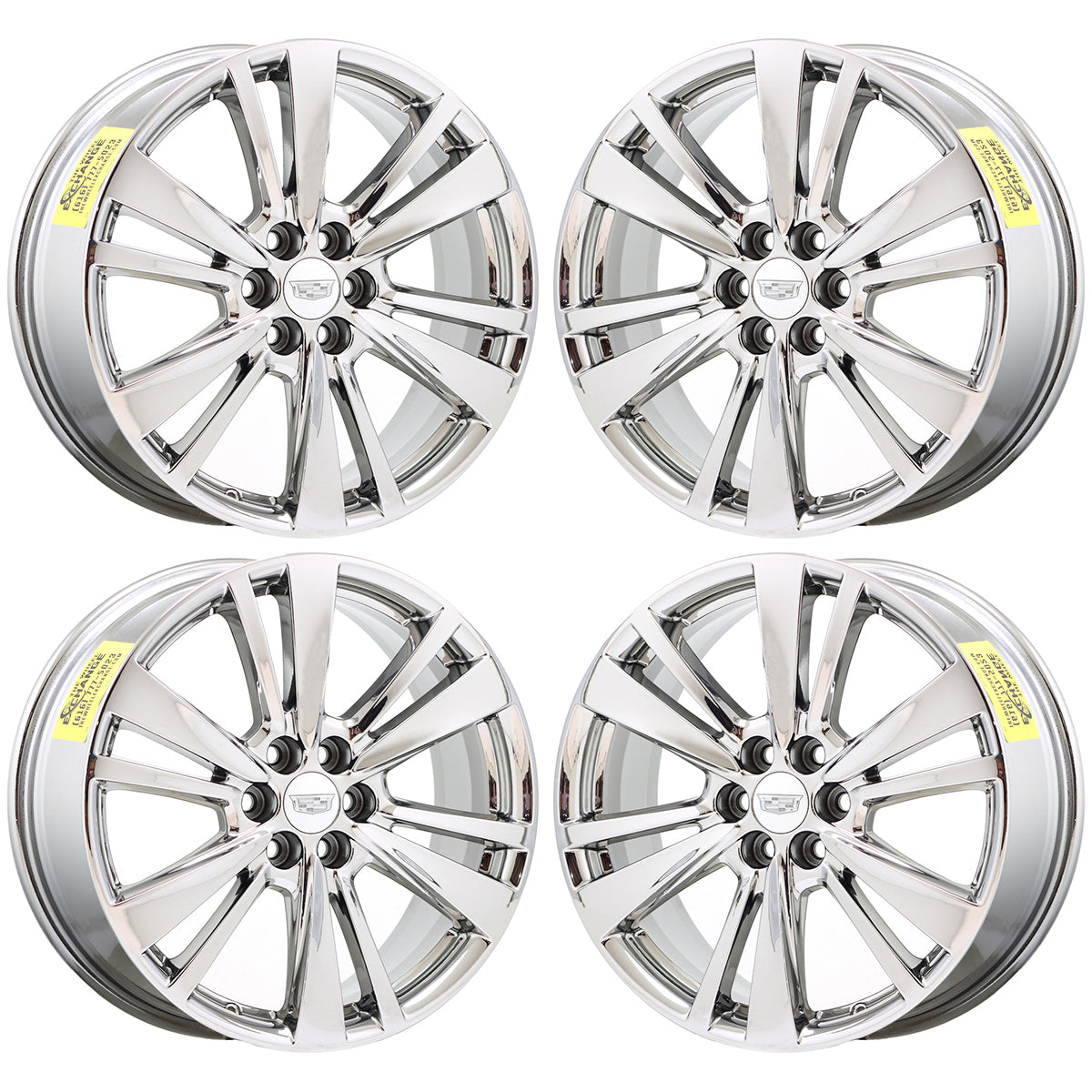 20" Cadillac XT5 XT6 Bright Chrome wheels rims Factory OEM set 4847