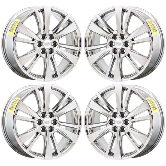 20" Cadillac XT5 XT6 Bright Chrome wheels rims Factory OEM set 4847