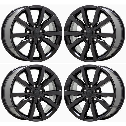 18" Jeep Grand Cherokee Gloss Black wheels rims Factory OEM 2492 EXCHANGE