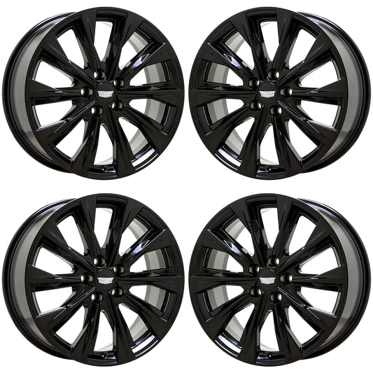 19" Cadillac CT4 Gloss Black wheels rims Factory OEM set 4863 4864