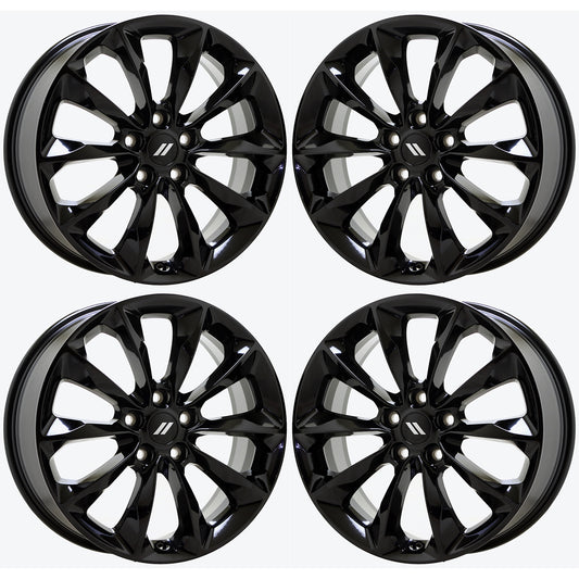 20" Dodge Durango Gloss Black wheels rims Factory OEM set 2729 EXCHANGE