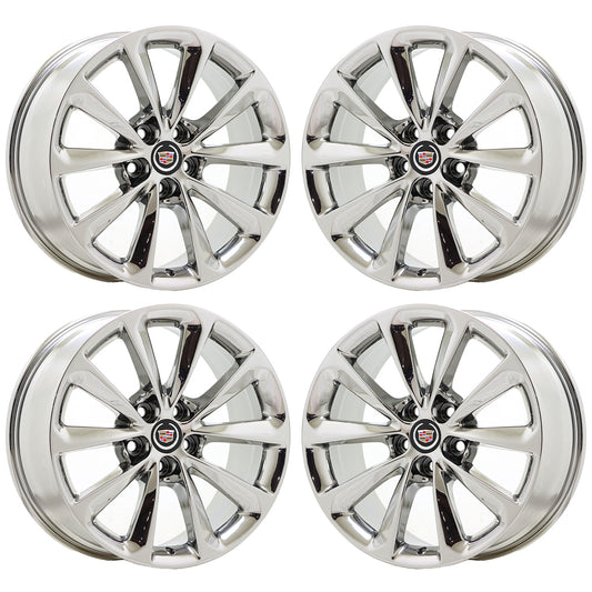 19" Cadillac XTS CT6 Bright Chrome wheels rims Factory OEM set 4696 4773