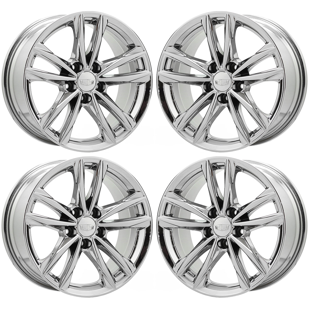 17" Cadillac CT4 Bright Chrome wheels rims Factory OEM set 4857 96917 EXCHANGE