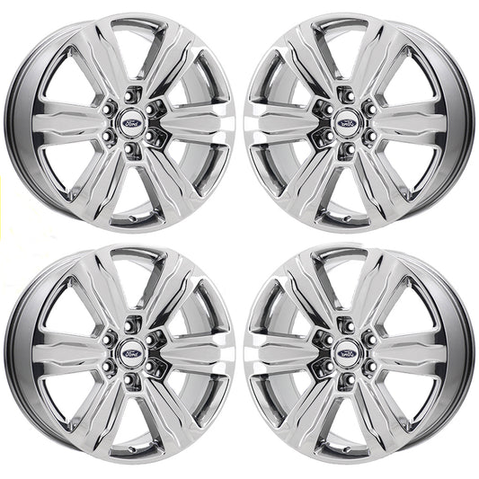 20" Ford F150 Platinum Truck Bright Chrome wheels rims Factory OEM set 4 10004