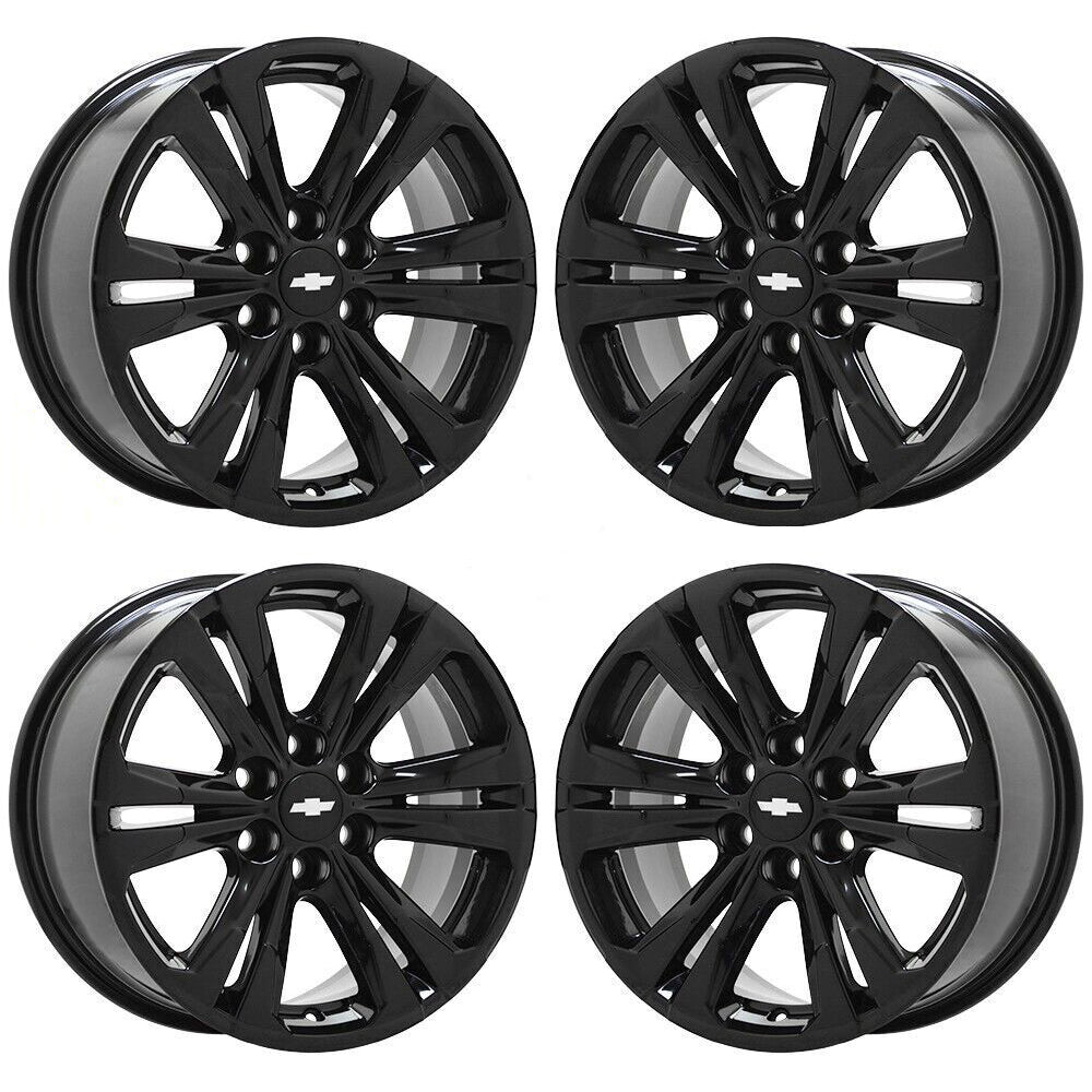 17" Chevrolet Colorado GMC Canyon Gloss Black wheels rims OEM set 14027 EXCHANGE