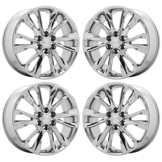 21" Buick Enclave Bright Chrome Wheels Rims Factory OEM set EXCHANGE