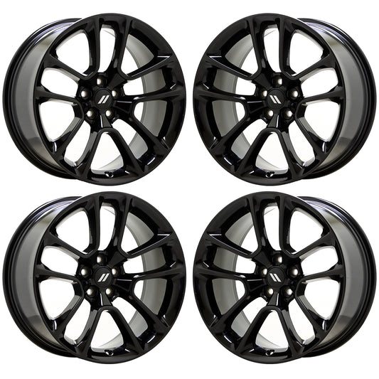 20" Dodge Charger Challenger Gloss Black wheels rims Factory OEM set 2713