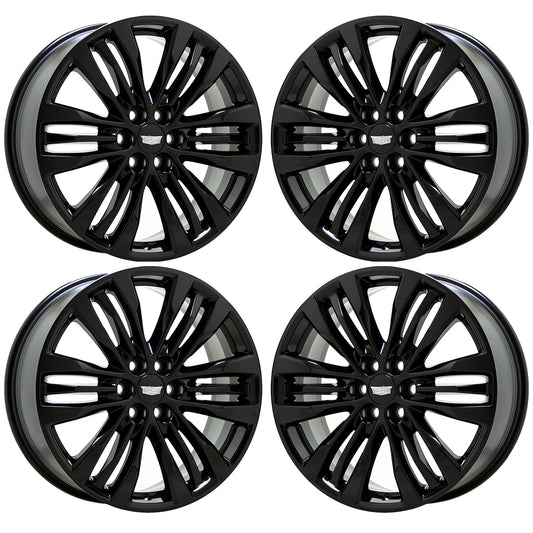 20" Cadillac XT5 Gloss Black wheels rims Factory OEM set 4801